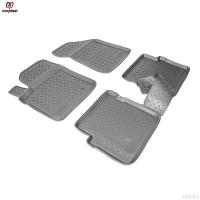 Коврики салона для Dodge Avenger (2007-2014) серые № NPL-Po-20-10-G