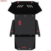 Защита картера и КПП для Nissan Terrano (1995-2002) № 15.0201