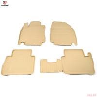Коврики салона Norplast бежевые для Nissan Tiida (2007-2014) № NPL-Po-61-75-B