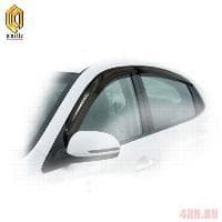 Дефлекторы окон CA Plastic Classic полупрозрачные для Kia Rio седан (2011-2016) № 2010030306155