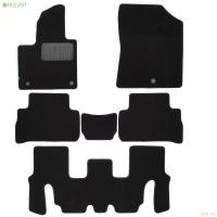 Коврики салона текстильные Premium для Hyundai Santa Fe (2021-2023) 7 мест, 6 шт. № KLEVER0302007722110kh