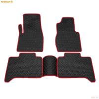 Коврики салона EVA резиновые для УАЗ Patriot (2016-2025) с красным кантом № 9041010104