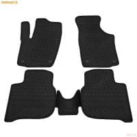 Коврики салона EVA резиновые для Volkswagen Polo (2020-2025) с черным кантом № 9035020201