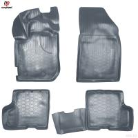 Коврики салона 3D для Renault Duster (2021-2025) (HJD версия без ящика под сиденьем) серые № NPA11-C69-111-G