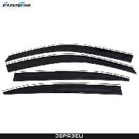 Дефлекторы боковых окон Fresh Wind для Toyota Land Cruiser Prado 120 (2003-2009) с нержавеющим молдингом № BTYPD0323