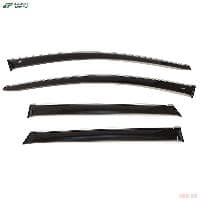 Дефлекторы окон Cobra для Nissan Tiida хэтчбек (2015-2018) с хромированным молдингом № N15215CR