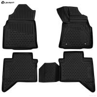 Коврики 3D салона для Toyota Hilux ПРАВЫЙ РУЛЬ (2016-2025) двойная кабина АКПП (ЮАР) № ELEMENT3D48153210k