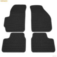 Коврики салона Rezkon EVA резиновые для Daewoo Matiz (2000-2015) с серым кантом № 9014010102