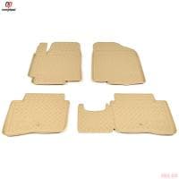 Коврики салона Norplast бежевые для Hyundai Solaris (2010-2016) № NPL-Po-31-35-B