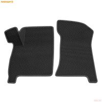 Коврики салона передние 3D EVA Ромб резиновые для Lada (ВАЗ) 2112 (1999-2008) с серым кантом № 9539050102