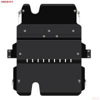 Защита двигателя КПП и раздаточной коробки для Toyota Land Cruiser 76 (2012-2025) № 24.2561