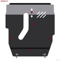 Защита картера и КПП для Chery Tiggo с кенгурином «Беркут» (2005-2016) № 28.1260