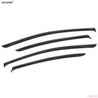 Дефлекторы окон Chromex для Volkswagen Passat В7 седан (2011-2015) с хромированным молдингом № CHROMEX.63031