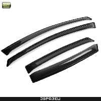 Дефлекторы боковых окон SIM для Kia Optima (2010-2016) с хромированным молдингом № SKIOPT1032-Cr