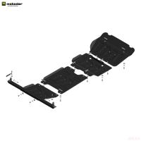 Защита картера, радиатора, КПП и раздаточной коробки для Changan Hunter Plus (2023-2025) № 77209