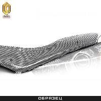 Дефлектор капота CA Plastic шелкография карбон серебро для Hyundai Getz (2007-2011) № 2010011002786