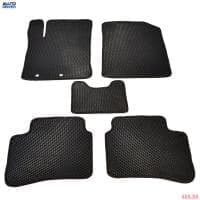 Коврики салона резиновые EVA ромб для Hyundai Solaris (2017-2022) c черным кантом № EVAR.0273.01