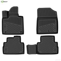 Коврики 3D салона для Hyundai Santa Fe (2021-2023) 5 мест. № FORMAT.3DAN0169210