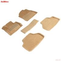 Коврики салона 3D текстильные для BMW X4 (F26) (2014-2017) бежевые № 89921