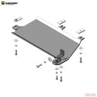 Защита трубок сажевого фильтра для Volkswagen Transporter T6 (2015-2025) № 32717