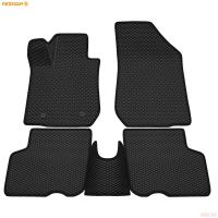 Коврики салона 3D EVA Ромб резиновые для Lada (ВАЗ) Largus (2021-2025) 5 мест. с черным кантом № 9239020201