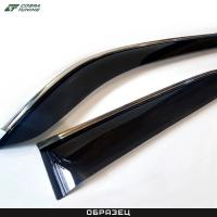 Дефлекторы окон для JAECOO J8 (2023-2025) с хромированным молдингом 3-я часть № J50224(3)CR