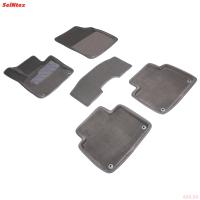 Коврики салона 3D текстильные для Volvo S90 (2016-2025) серые № 91931