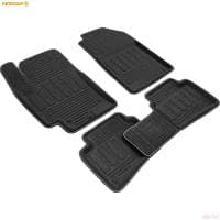 Коврики салона Rezkon 3D текстильные для Kia Rio (2017-2023) № 4021020300