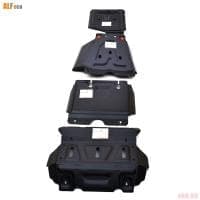 Комплект защит: радиатора, двигателя, редуктора, КПП, РК для Toyota Hilux (2015-2025) № 09.839.C2