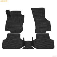 Коврики салона 3D EVA ромб резиновые для Volkswagen Golf 7 (2013-2019) с черным кантом № 9235005201