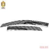 Дефлекторы окон серия "Art" серебро для Volkswagen Polo седан (2015-2020) № 2010032711681