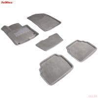 Коврики салона 3D текстильные для Kia K5 (2020-2025) серые № 96166