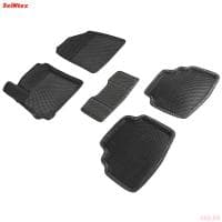 Коврики салона Eva 3D "соты" для Kia Seltos (2020-2025) № 95406