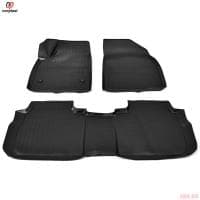 Коврики салона 3D для Cadillac XT6 (2020-2025) (1 и 2 ряд) 6 мест № NPA11-C10-870