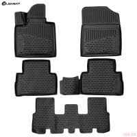 Коврики 3D салона для Hyundai Santa Fe (2021-2023) 7 мест, 5 шт. № ELEMENT3DA0N1697210k