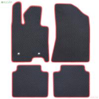 Коврики салона EVA для Kia K5 (2020-2025) с красной окантовкой 4 шт. № EVA.R.0502507322110k