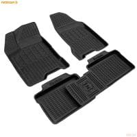 Коврики салона Rezkon 3D для Lada (ВАЗ) Vesta (2015-2025) № 539045200