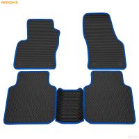 Коврики салона EVA соты резиновые для Skoda Kodiaq (2017-2024) с синим кантом № 9130030103