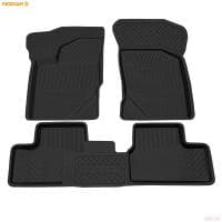 Коврики салона Rezkon резиновые для Lada (ВАЗ) Kalina (1117/1118/1119) (2004-2013) Premium № 1039030400