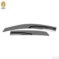 Дефлекторы окон серия "Art" белые для Volkswagen Polo седан (2015-2020) № 2010031411681