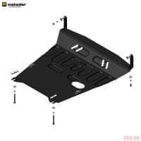 Защита картера и КПП для Hyundai Getz (2005-2009) № 50909