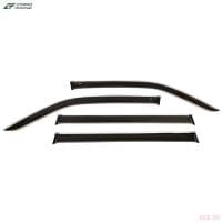 Дефлекторы боковых окон для Toyota Land Cruiser 300 (2021-2025) с хромированным молдингом № T215121CR