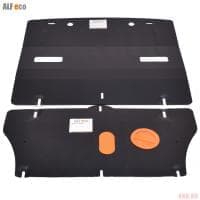 Защита картера, радиатора и рулевой рейки для Kia Stinger 4WD (2018-2023) 2 части № ALF1142