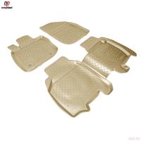 Коврики салона для Honda Civic (Европа) 5дв. (2006-2012) бежевые № NPL-Po-30-09-B