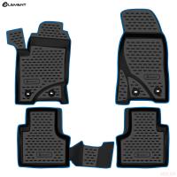 Коврики салона для Chevrolet Niva (2009-2020) с синим кантом № KANT.NLC.52.17.210.bl