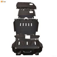 Комплект защиты днища (картера, КПП, радиатора и рк) для JAC T6 (2018-2025) 4 части № ALF5603-04-09-10st