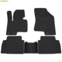 Коврики салона Rezkon EVA резиновые для Hyundai ix35 (2010-2016) с серым кантом № 9020040102