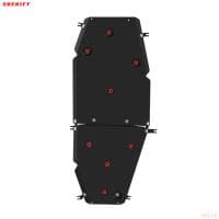 Защита топливного бака для Changan CS75 FL (2020-2025) № 4571 V2