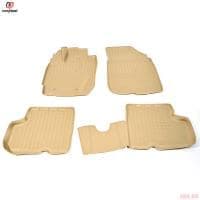 Коврики салона Norplast 3D бежевые для Nissan Terrano (2014-2022) № NPA11-C69-100-B
