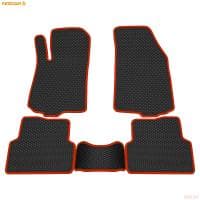 Коврики салона EVA резиновые для Chevrolet Cobalt (2012-2015) с красным кантом № 9012015104